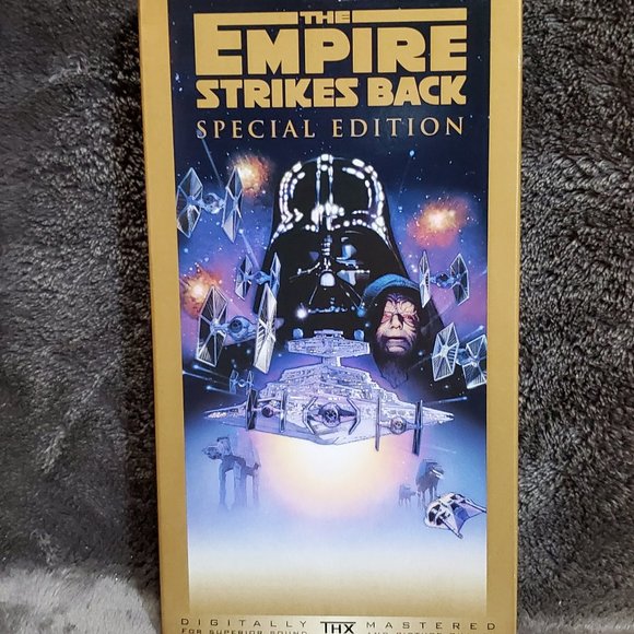 Star Wars Trilogy Special Gold Edition THX 3 VHS Gold Box Set 1997 Lucasfilm - Picture 3 of 10